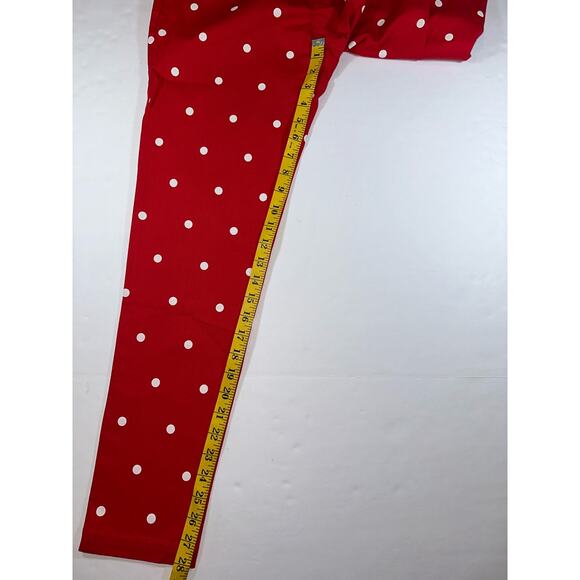 Modcloth Women’s Size Small Legendary Lifestyle Red Polkadot Pants Pockets - Picture 2 of 7